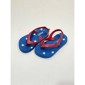Old Navy Baby Blue Red Stars Patriotic Sandals Size 7